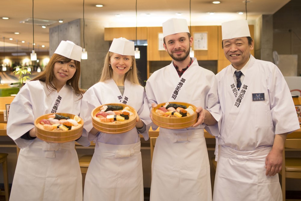 6. Say you learned to make sushi at Tokyo’s iconic Tsukiji market