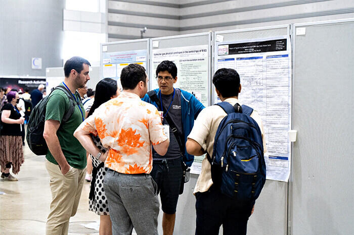 Lively discussions at the poster session